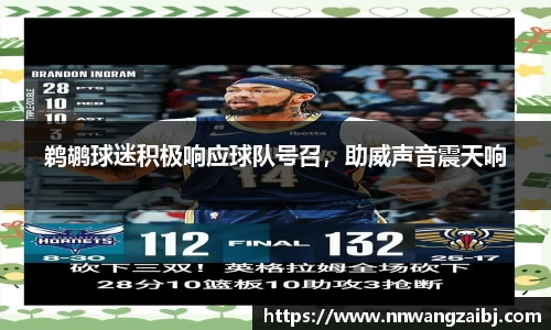 鹈鹕球迷积极响应球队号召，助威声音震天响